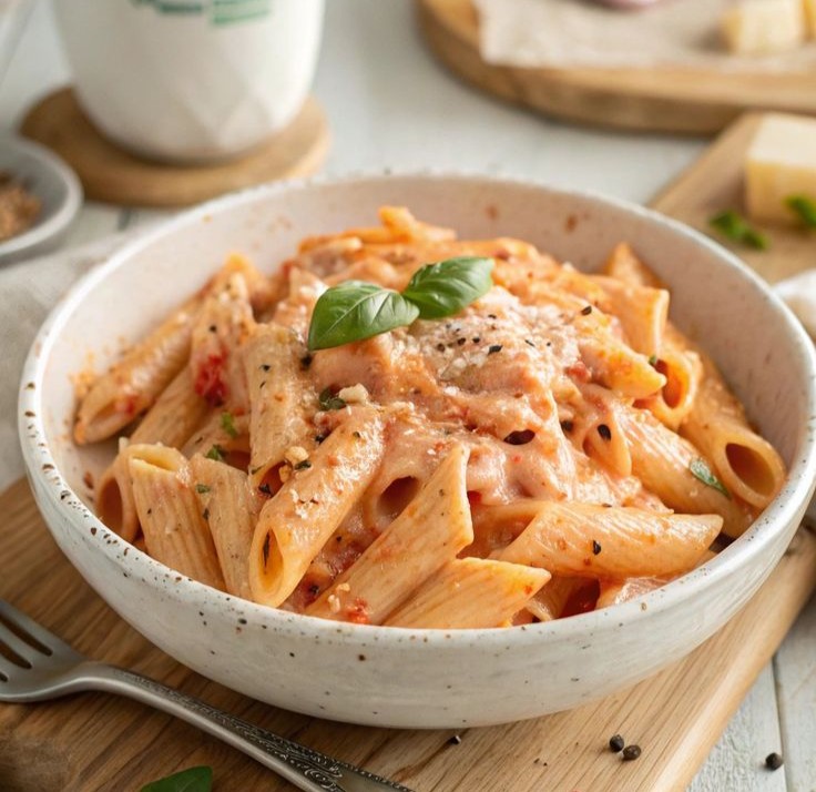 Creamy Pink Sauce Pasta Recipe_ Deliciously Easy - Tasty Meals Blog