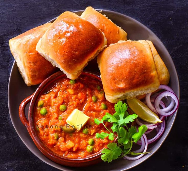 Instant pot pav bhaji _ Healthy pav bhaji recipe - SecondRecipe