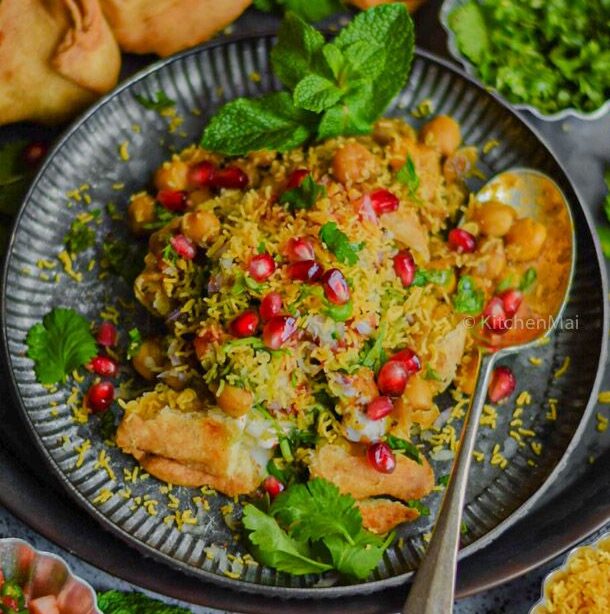 Samosa chole chaat recipe