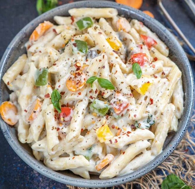 White Sauce Pasta (Bechamel Sauce Pasta)