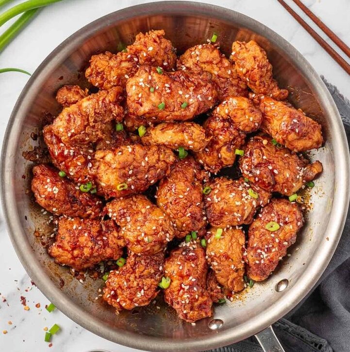 Easy Crispy Korean Fried Chicken (Dakgangjeong)___