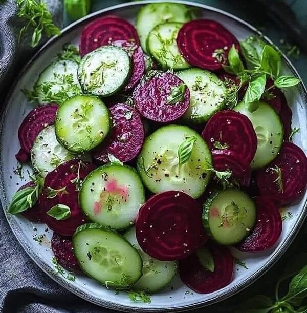 Giada De Laurentiis 👩🏼_🍳 _ Crisp Cucumber and Beetroot Salad🥒🥗 _ Facebook